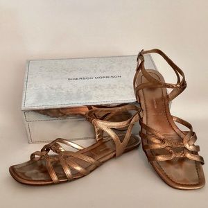Sigerson Morrison rose gold sandal 8.5